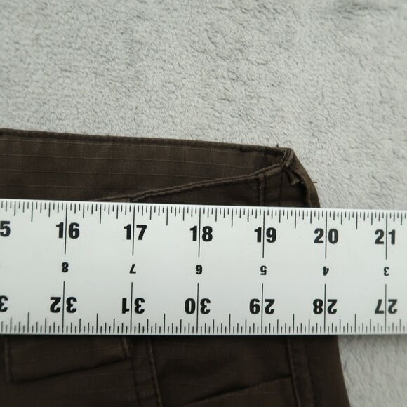 CQR Tactical Pants Women's Size 16R Brown Mid-Rise Cargo Straight 30" Inseam - Picture 2 of 15